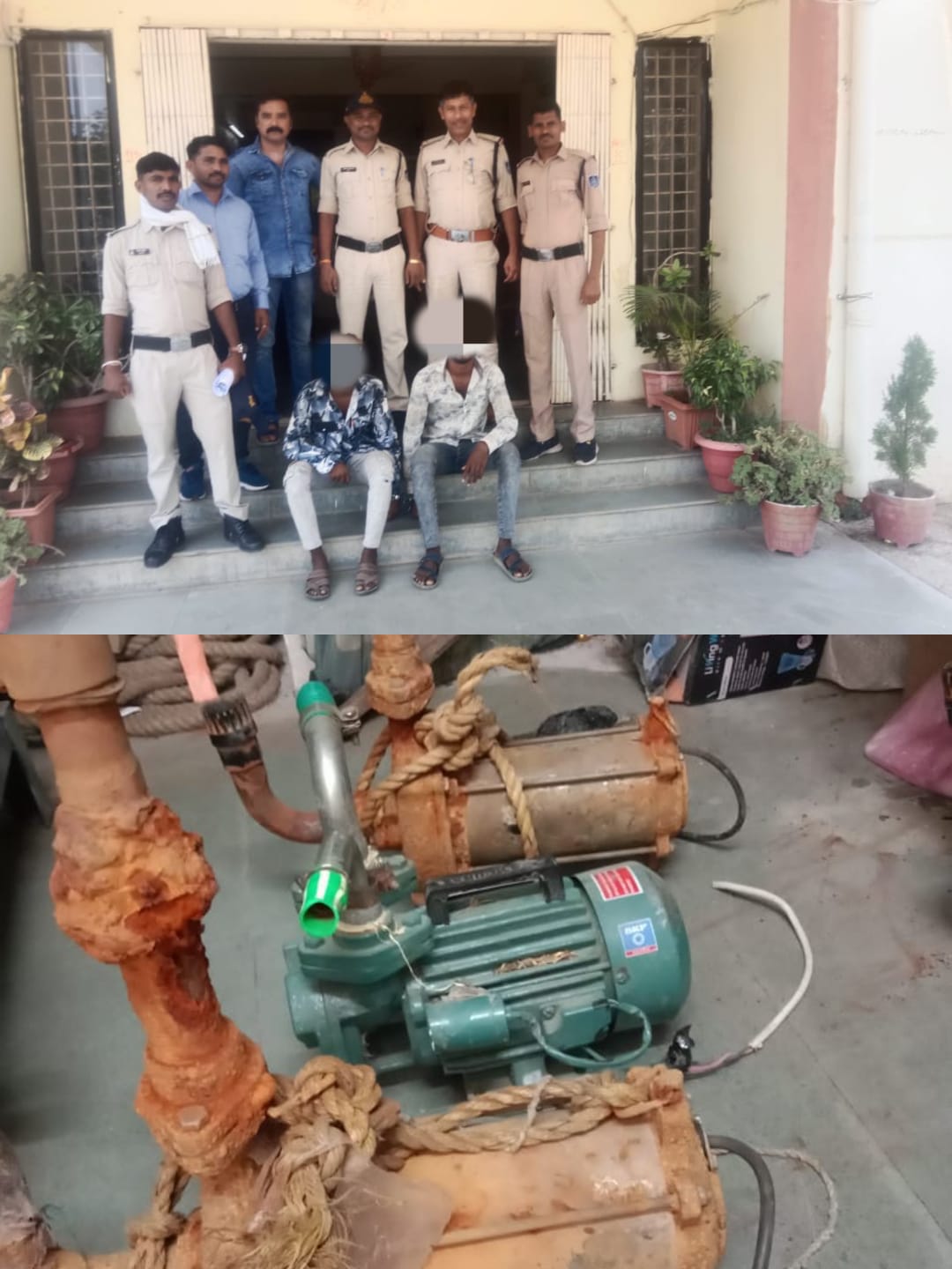 कुक्षी पुलिस को मिली बडी सफलता" " पानी की मोटर चोरी करने वाली गेंग कुक्षी पुलिस की गिरफ्त में "