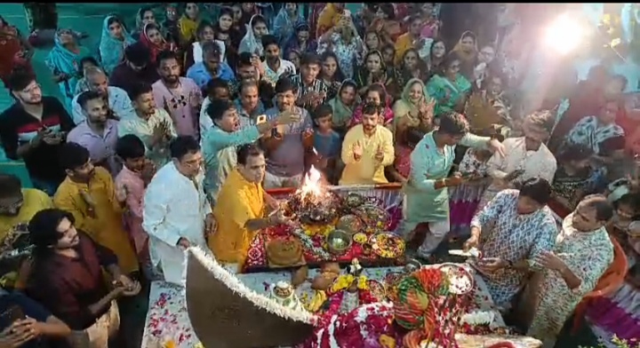 नगर अंजड़ में खाटू श्याम नगर के अंदर देव उठनी एकादशी पर श्याम बाबा के दर्शन करने उमड़ी भीड़   25000  से अधिक भक्तों ने किये दर्शन