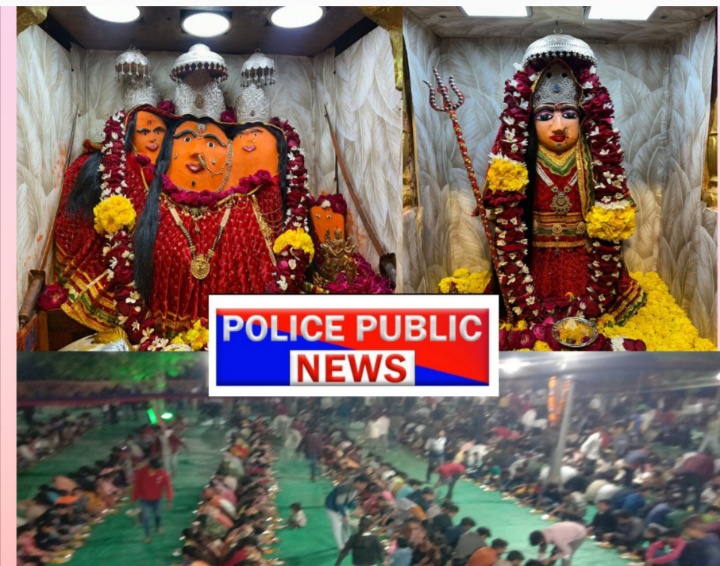 अंजड़ नगरी माता की पहाड़ी पर विशाल भंडारे में 21 हजार  से अधिक भक्त जनों ने प्रसादी ग्रहण की लगाए माँ नगरी माता  के जयकारे