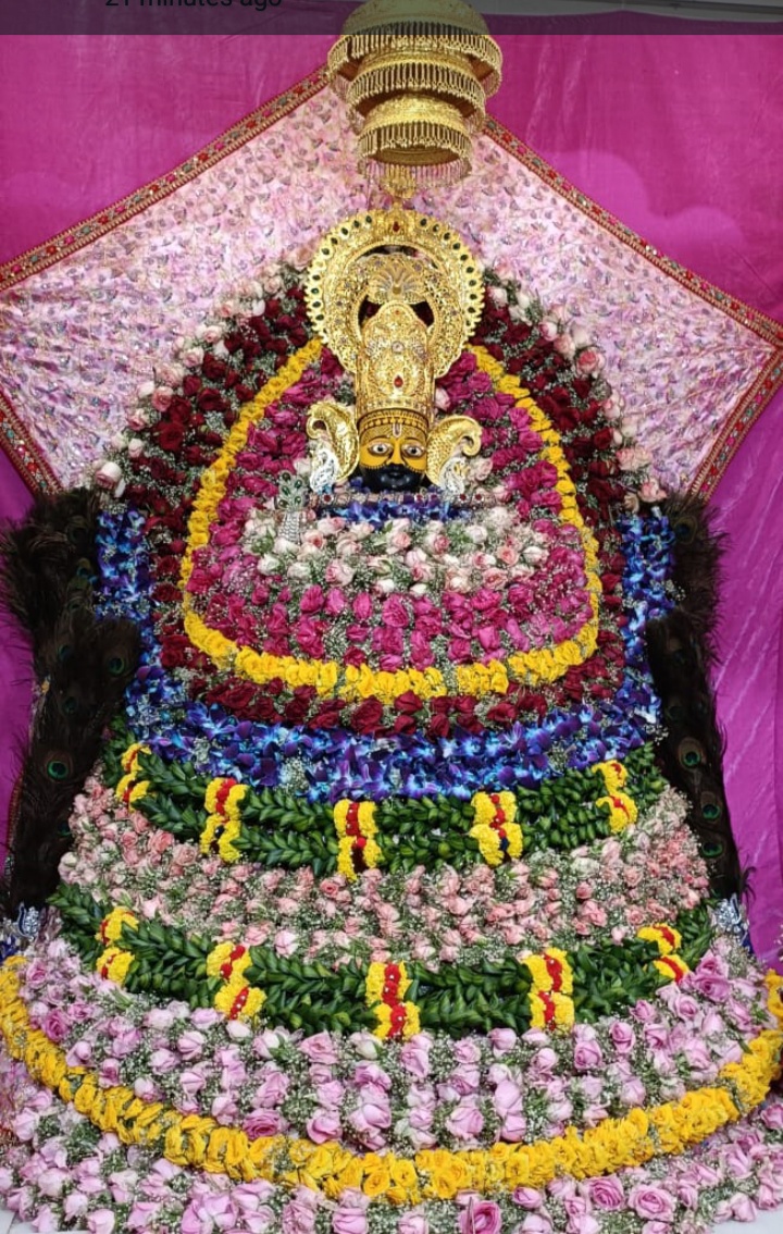 अंजड:- नगर के श्री खाटू श्याम नगर स्थित श्याम मन्दिर में फाल्गुन माह की रंग रंगीली रंगभरी एकादशी भक्ति भाव के साथ मनाई गई 20  हजार श्रद्धालुओं का उमड़ा जनसैलाब किए श्याम बाबा के दर्शन